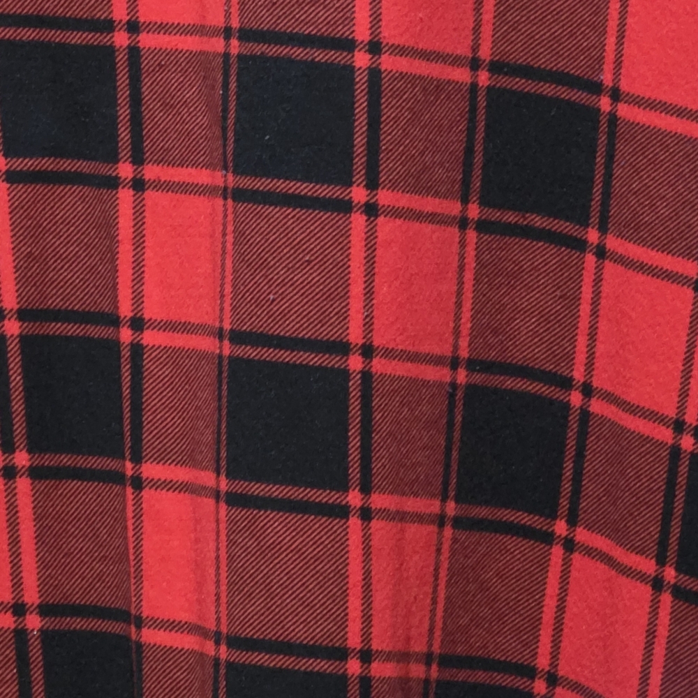 Plaid Red and Black Women's Tunic - Picture 2 of 4